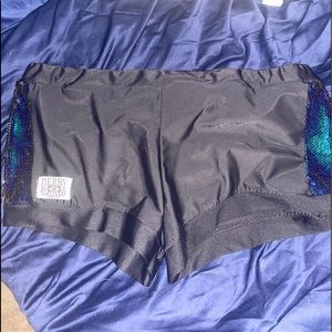 Roller Derby Kiss Sequin Shorts